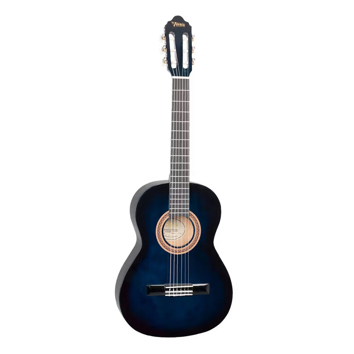 Valencia VC103BUS 3/4 Size Classical Guitar - Blue