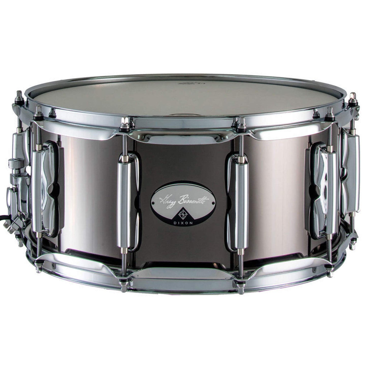Dixon Gregg Bissonette Signature Steel Snare Drum - Black Nickel - 14 x 6.5 - Joondalup Music Centre