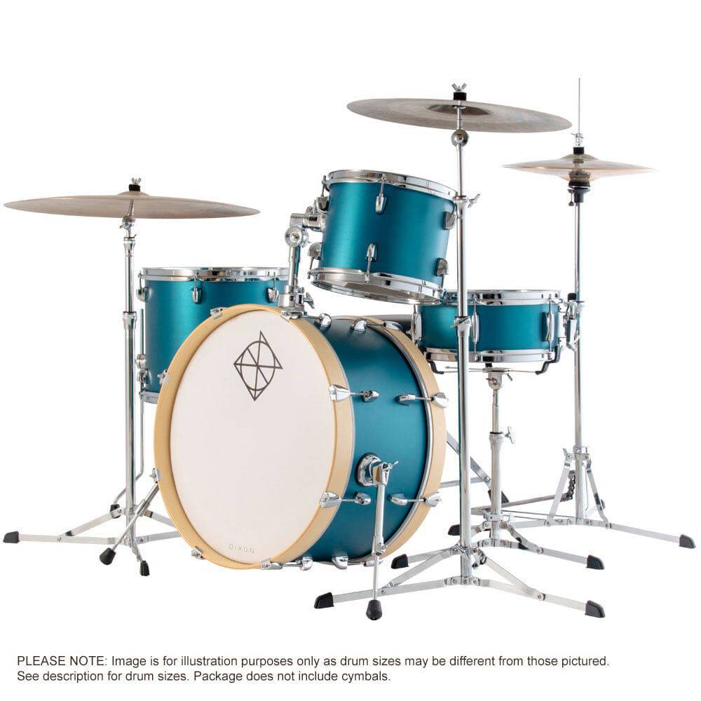 DIXON SPARK SPECIAL EDITION 422 SERIES 4-PCE DRUM KIT IN DARK GREEN FINISH - Joondalup Music Centre