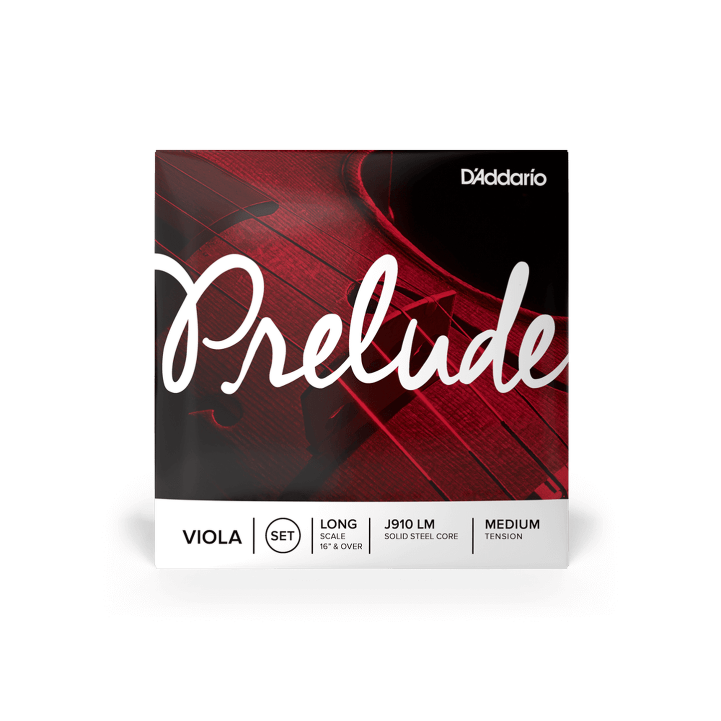 D'Addario Prelude Viola J910 LM Long Medium Tension-STRINGS-Joondalup Music Centre