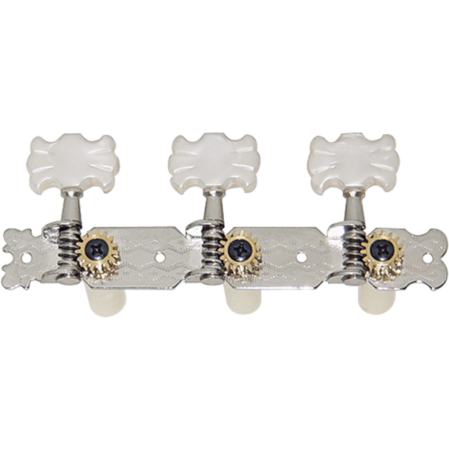DR PARTS CLASSICAL GUITAR MACHINE HEADS - CHROME W/ PEALOID BUTTERFLY BUTTONS - Joondalup Music Centre