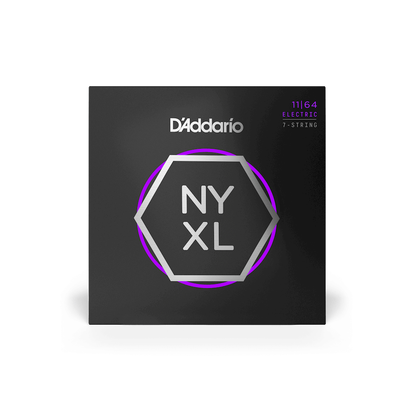 D'Addario NYXL 7 String Electric Guitar Set - 11-64