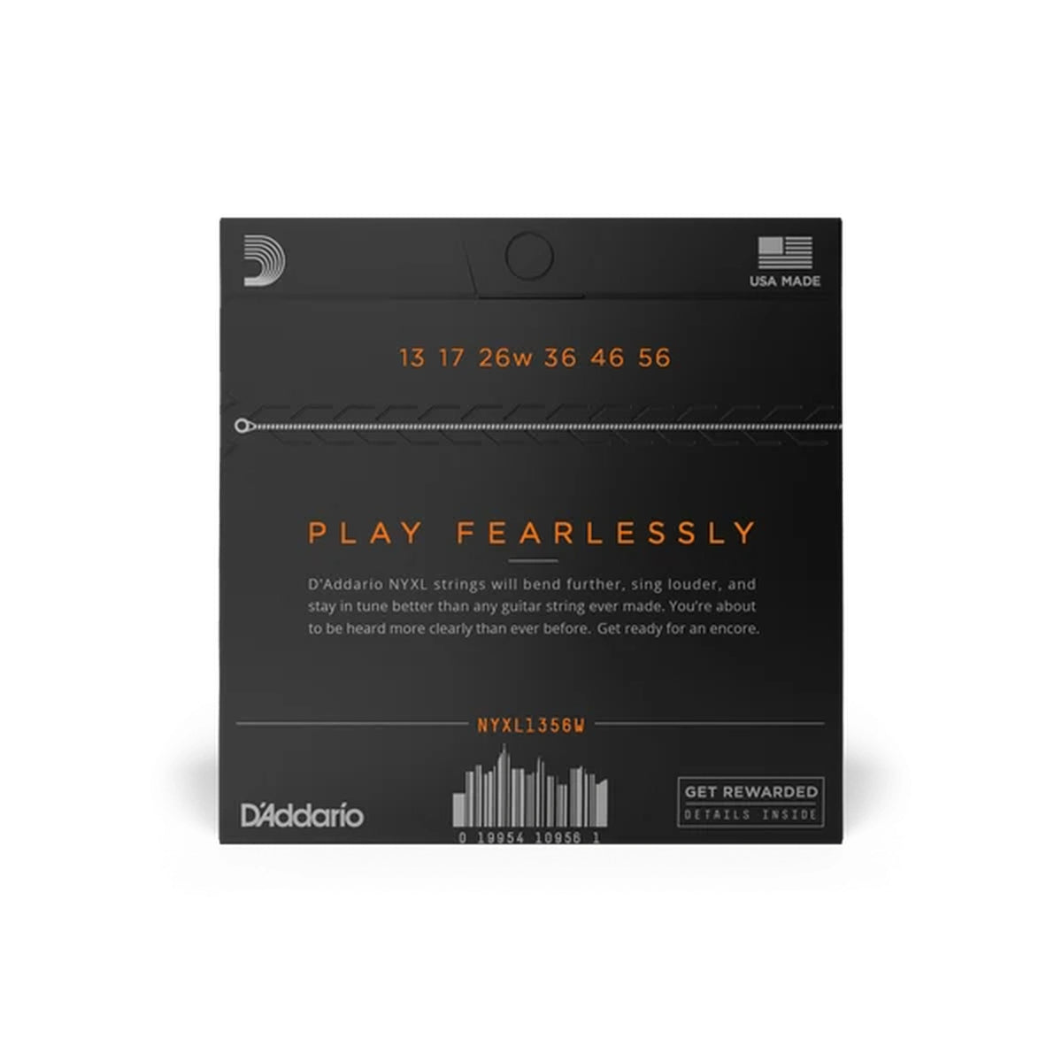 D'Addario NYXL1356W Nickel Wound Electric Guitar Strings Medium Wound 3rd - 13-56