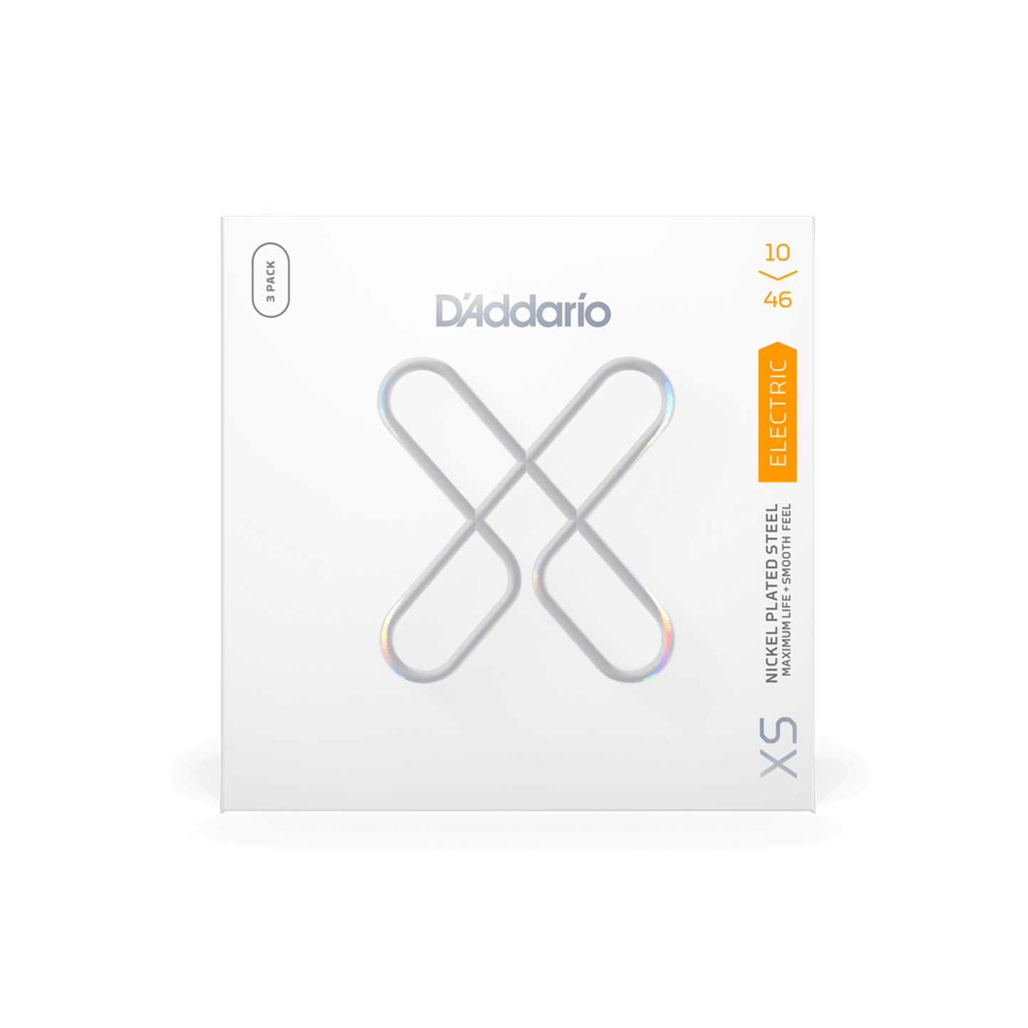 D'Addario XS Electric Nickel Plated 10-46 - 3 Pack - Joondalup Music Centre