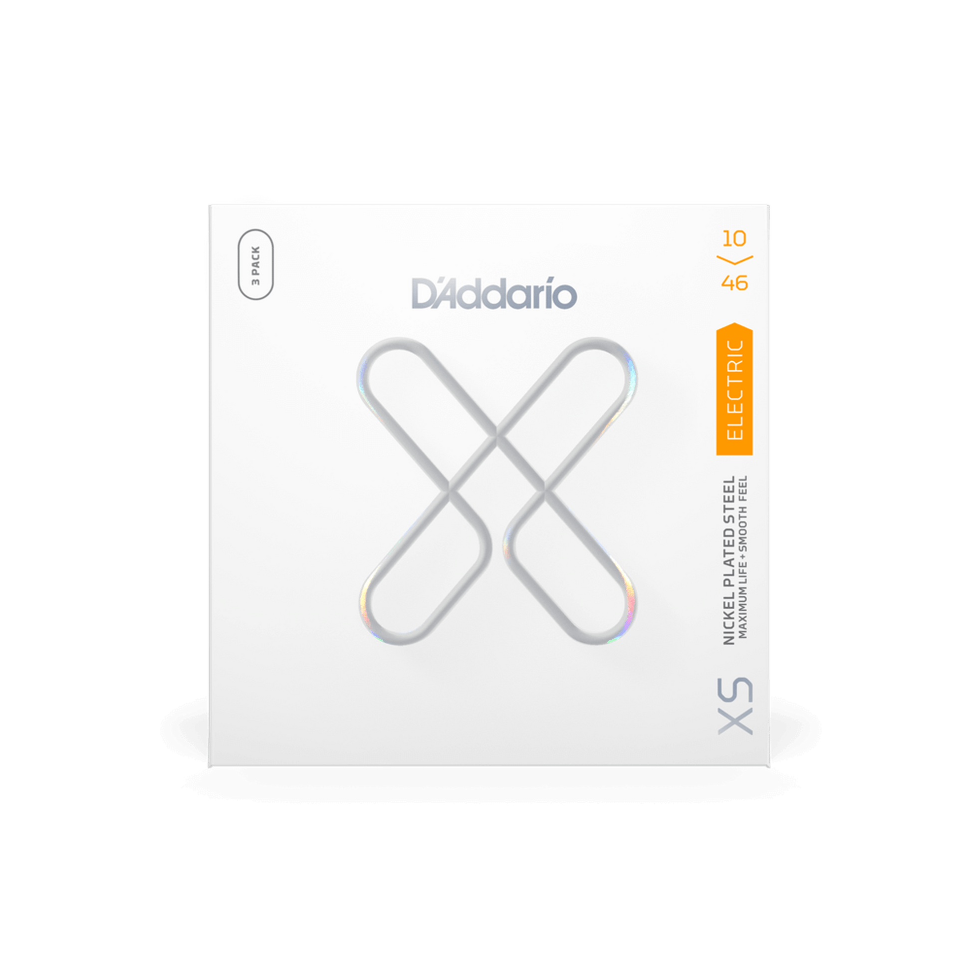 D'Addario XS Electric Nickel Plated 10-46 - 3 Pack - Joondalup Music Centre