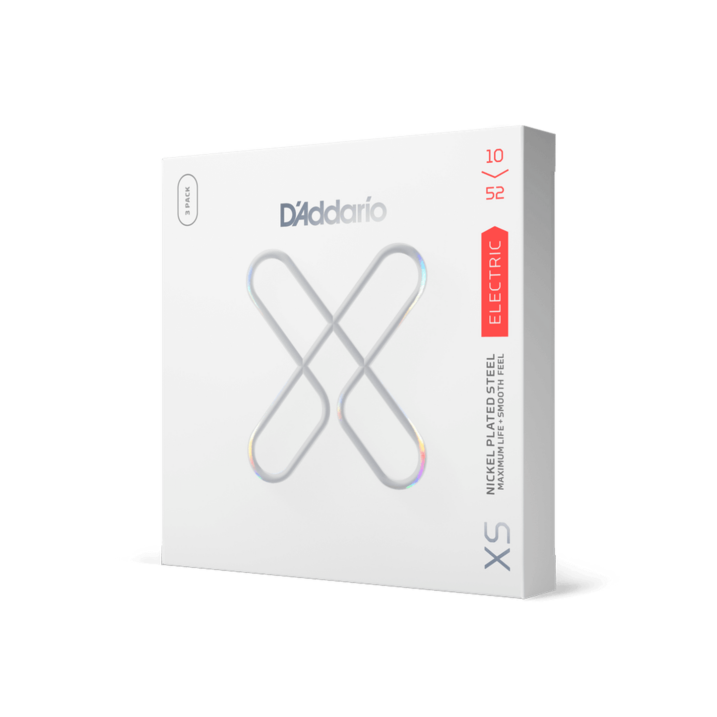 D'Addario XS Electric Nickel Plated 10-52 - 3 Pack - Joondalup Music Centre