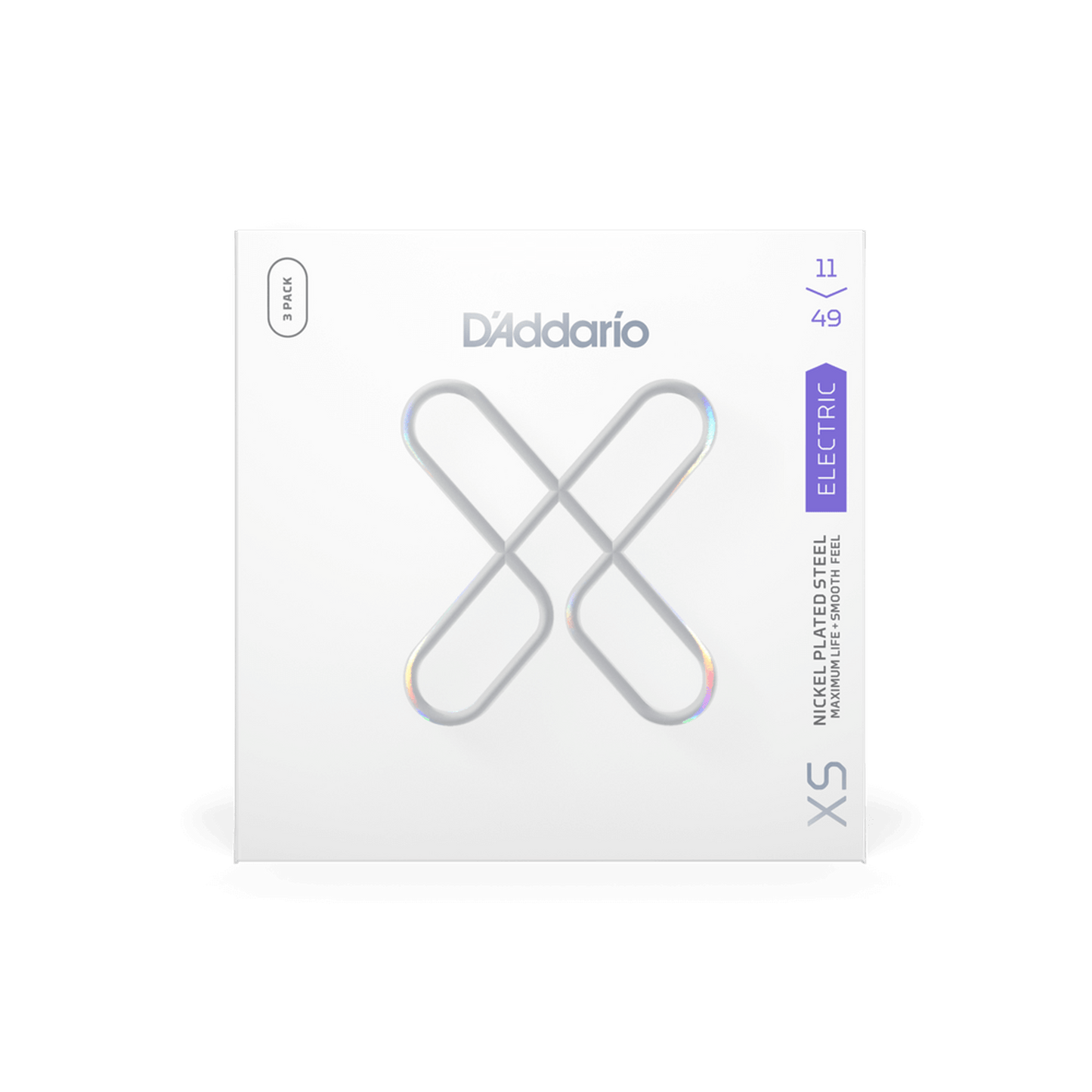 D'Addario XS Electric Nickel Plated 11-49 - 3 Pack - Joondalup Music Centre
