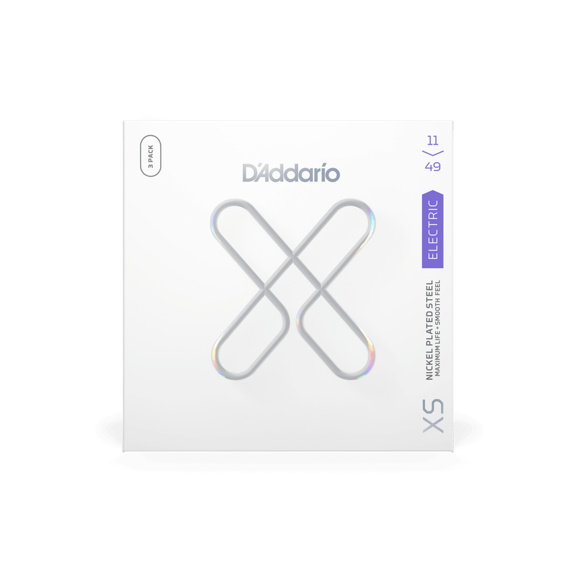 D'Addario XS Electric Nickel Plated 11-49 - 3 Pack - Joondalup Music Centre