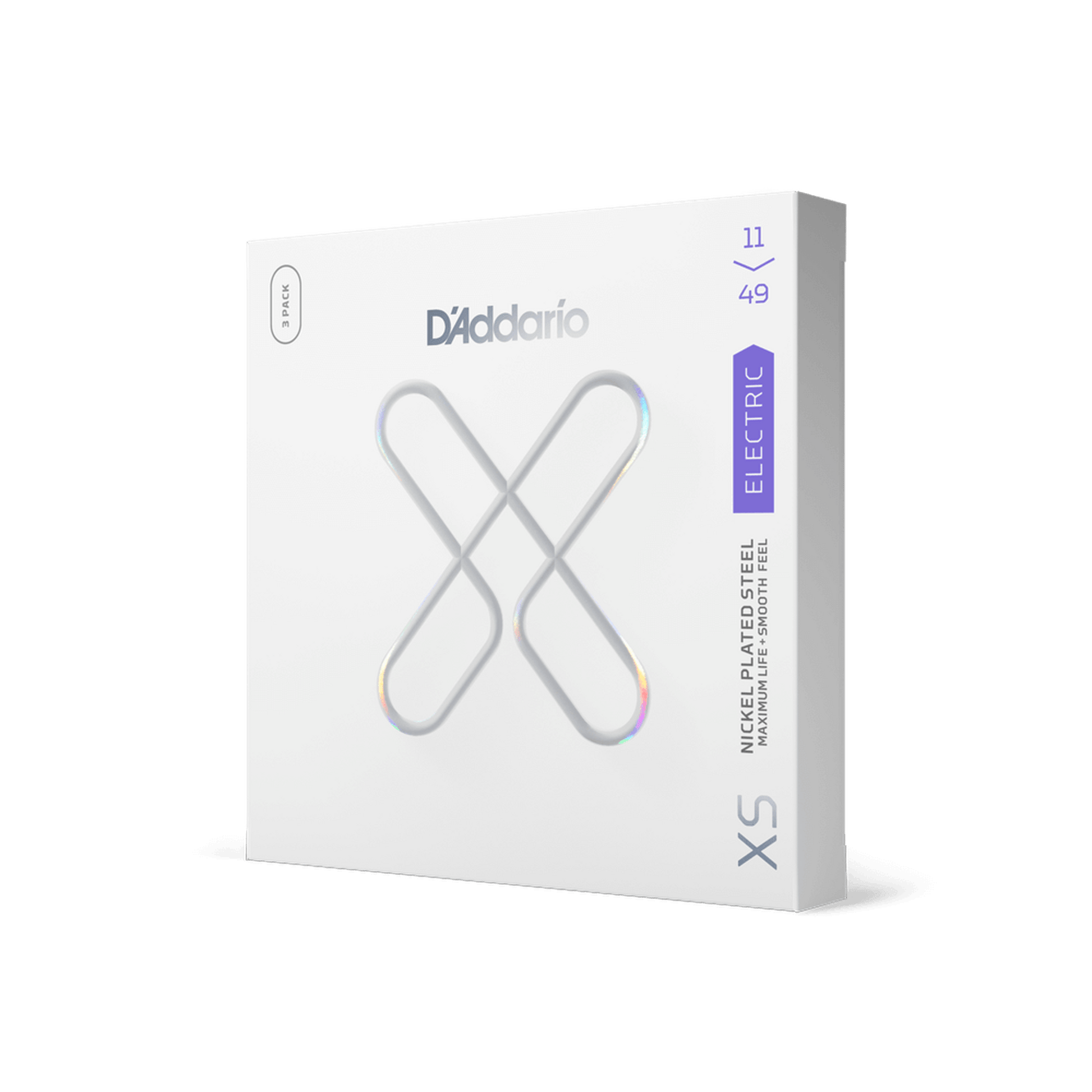D'Addario XS Electric Nickel Plated 11-49 - 3 Pack - Joondalup Music Centre