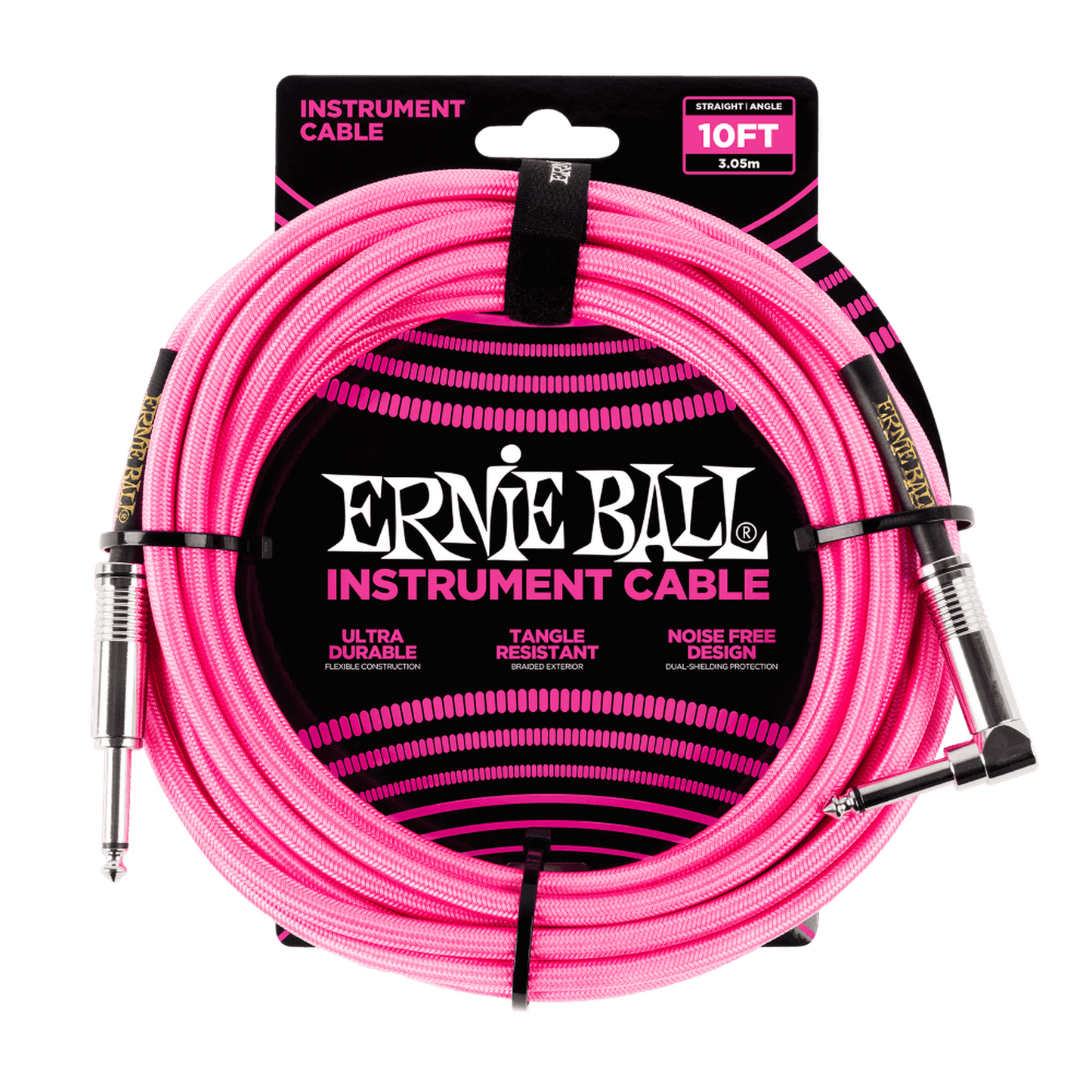 Ernie Ball E6078 10ft Cable - Neon pk - Joondalup Music Centre