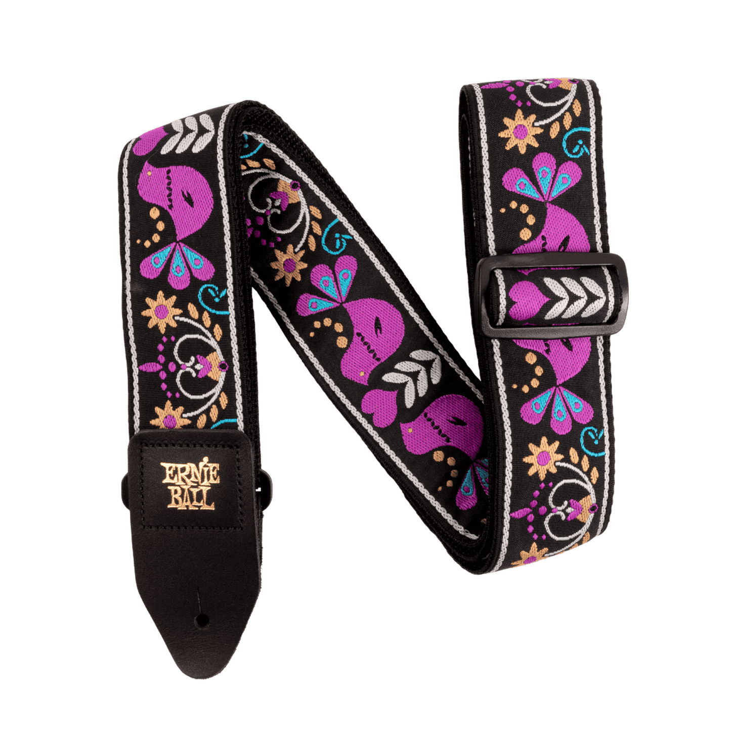 Ernie Ball Classic Jacquard Guitar Strap - Purple Bird Lupin - Joondalup Music Centre