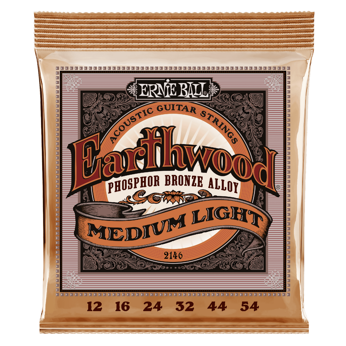 Ernie Ball Earthwood Phosphor Bronze Acoustic Guitar Strings - 12-54 - Joondalup Music Centre