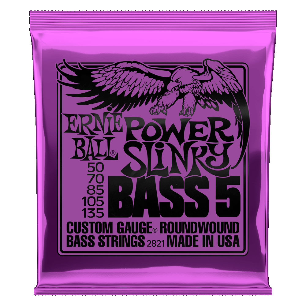 Ernie Ball Power Slinky 5 String Bass Strings - 50-135 - Joondalup Music Centre