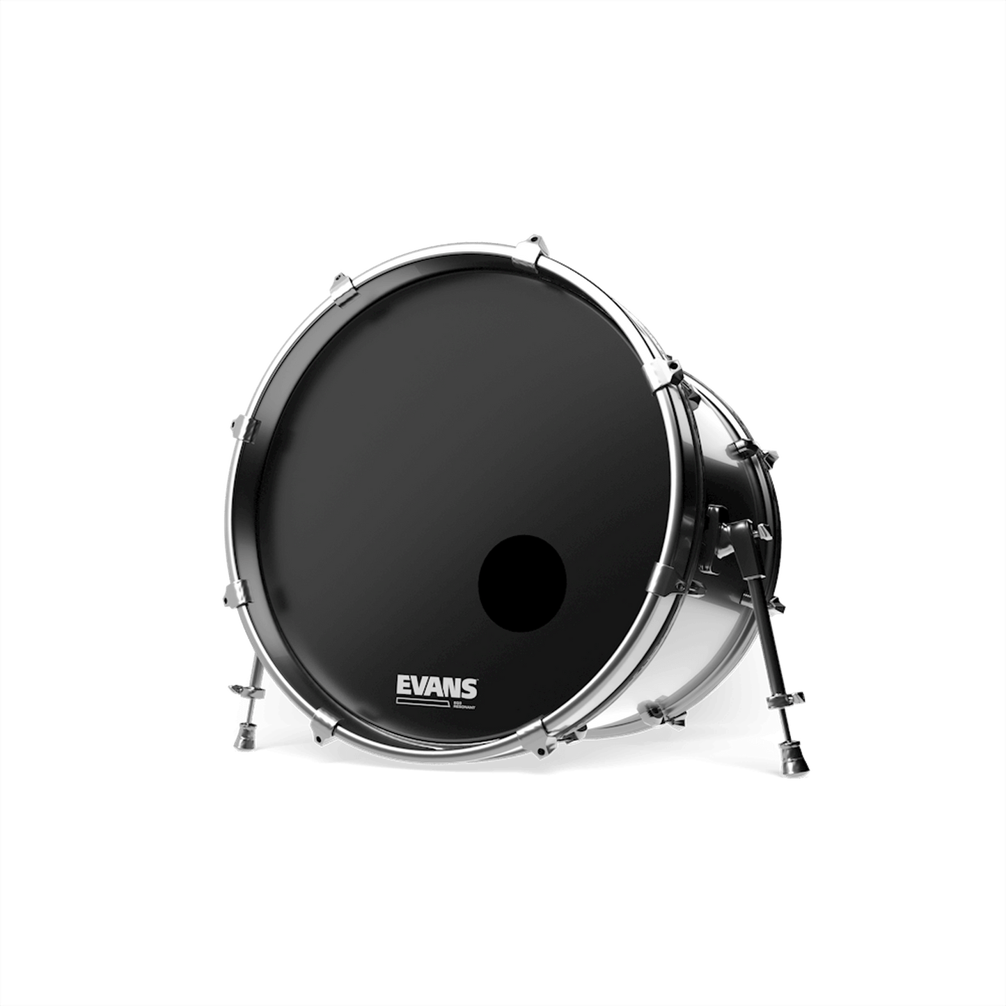 EVANS EQ3 RESONANT BLACK BASS DRUM HEAD, 24 INCH - Joondalup Music Centre