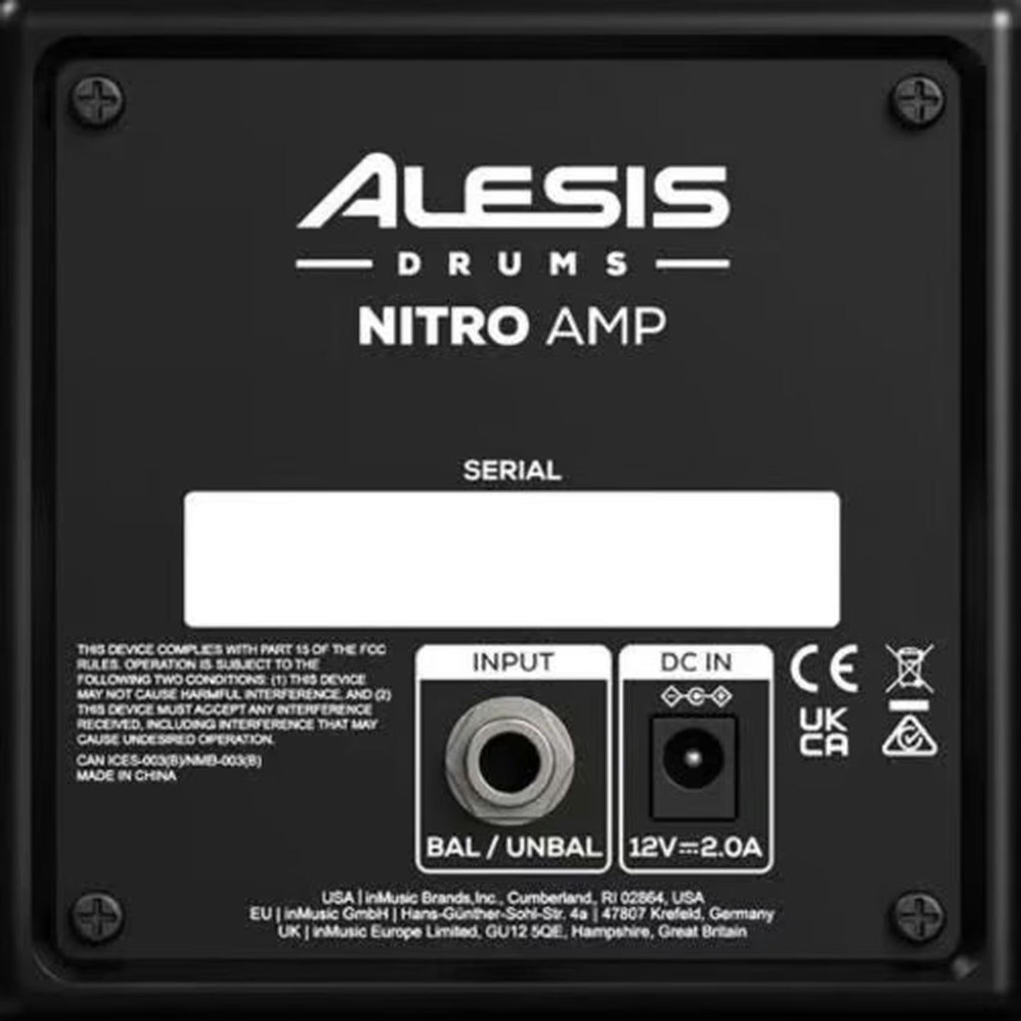 Alesis Nitro Amp Drum Monitor Compact 70w Powered Speaker