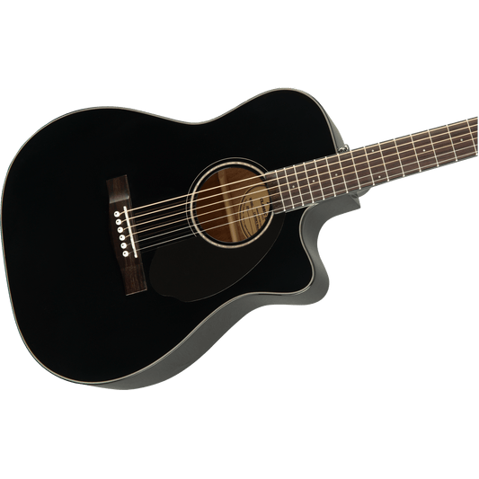 FENDER CC60SCE CONCERT ACOUSTIC GUITAR BLACK - Joondalup Music Centre