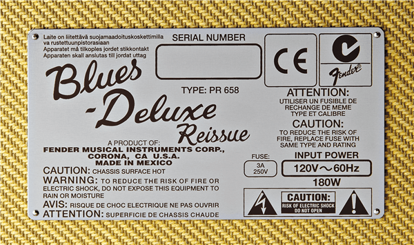 Fender Blues Deluxe Reissue Amplifier - Joondalup Music Centre