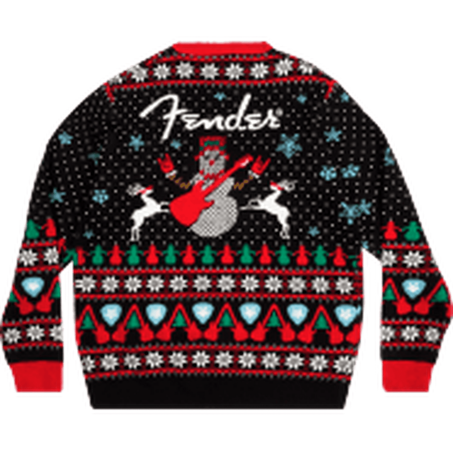 Fender Ugly Xmas Sweater - Black - Large - Joondalup Music Centre