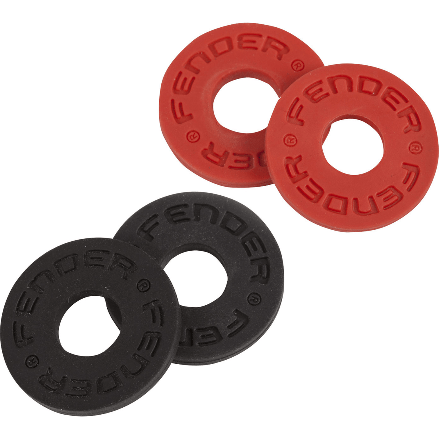 Fender Strap Blocks 4 Pack - Red / Black - Joondalup Music Centre