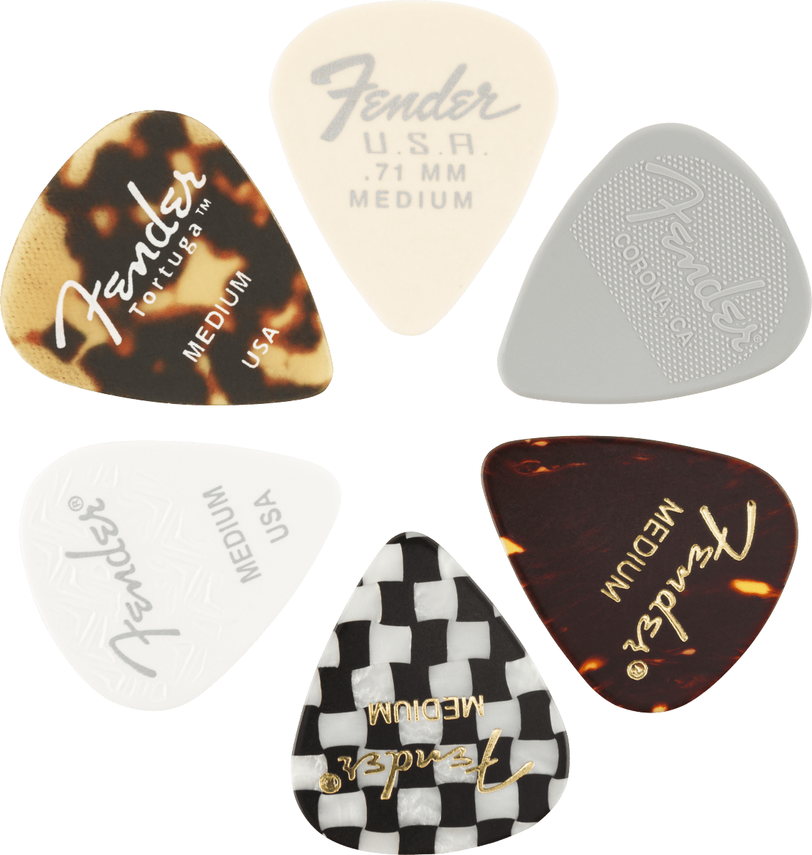 Fender Pick Pack 351 Shape Material Medley Medium - Joondalup Music Centre