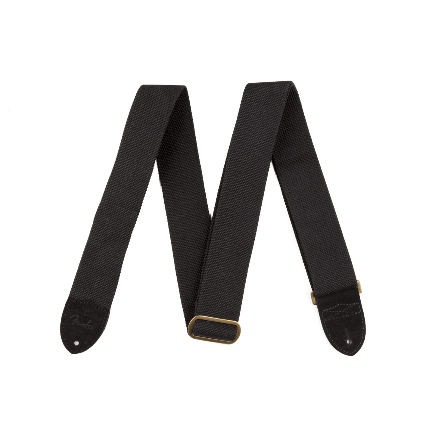 Fender Cotton/Leather Strap - Black - Joondalup Music Centre
