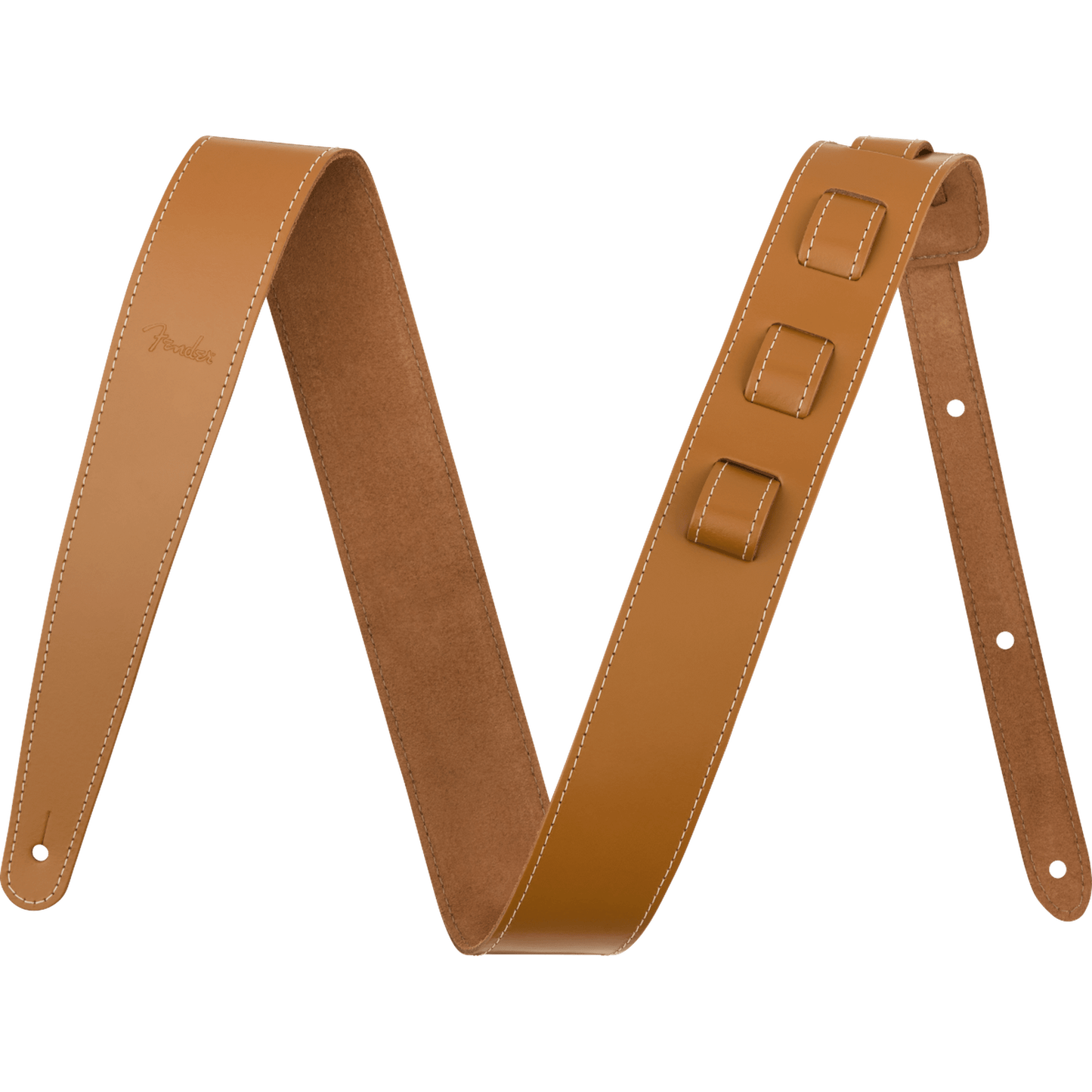 Fender Essentials Leather Strap Tan - Joondalup Music Centre