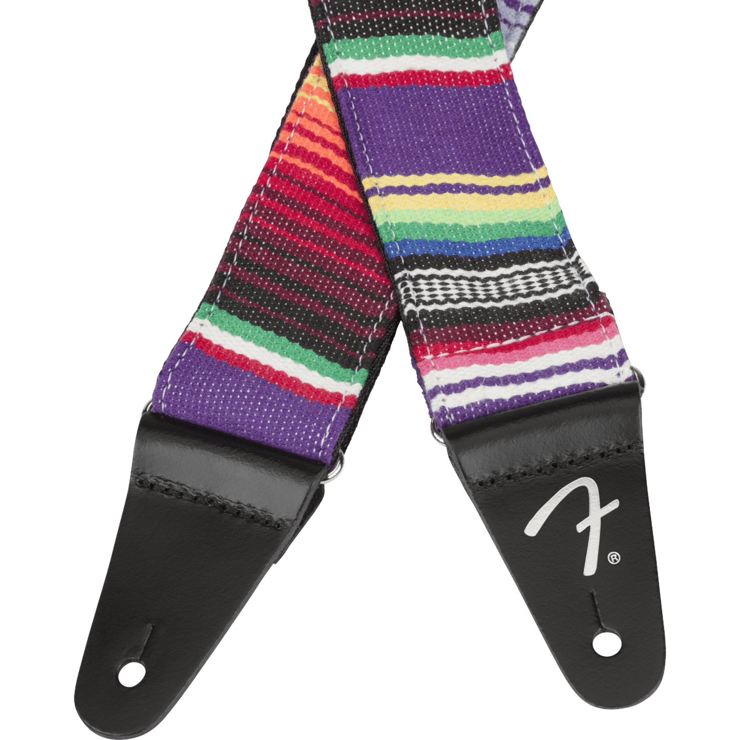 FENDER 2 SERAPE STRAP PURPLE MULTI - Joondalup Music Centre