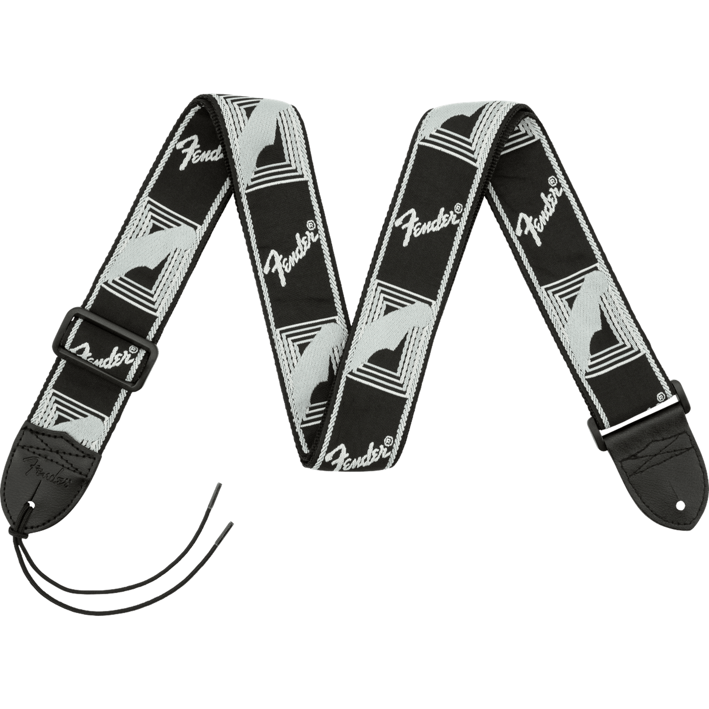 Fender Monogram Strap Black/ L Grey/ D Grey - Joondalup Music Centre