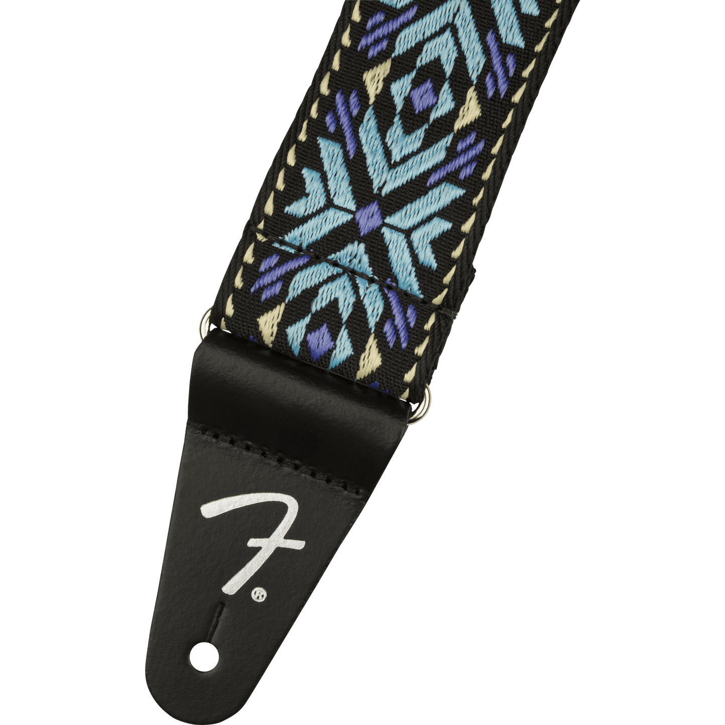 Fender Pasadena Woven Guitar Strap - Blue Snowflake - Joondalup Music Centre