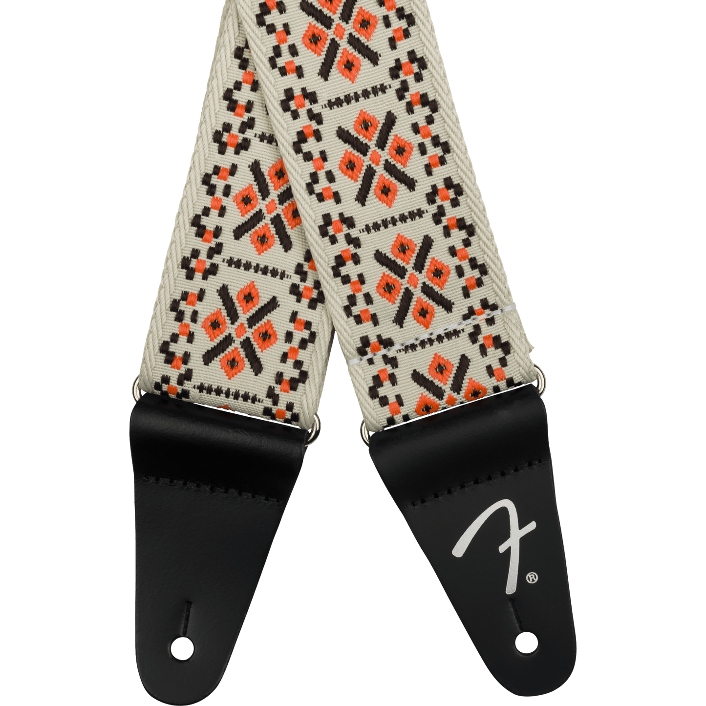 Fender Pasadena Woven Guitar Strap - Lattice Orange - Joondalup Music Centre