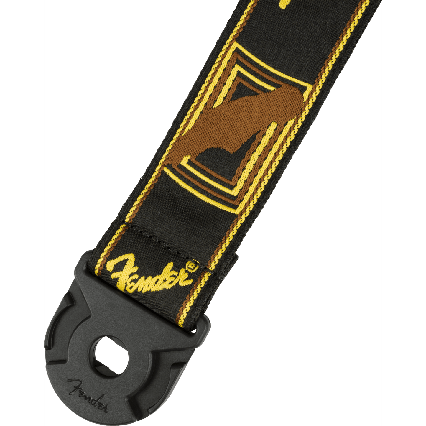 Fender Quickgrip 2 Strap Black/Yellow/Brown - Joondalup Music Centre