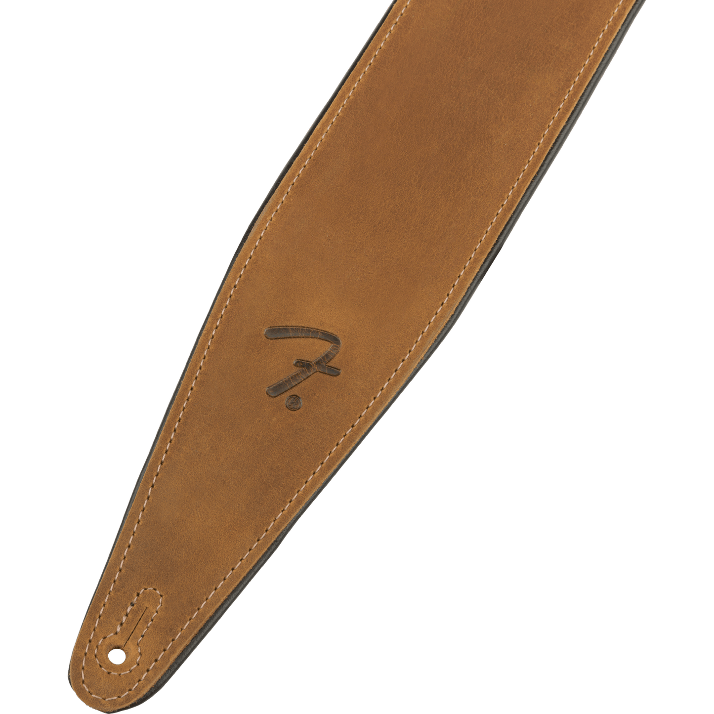 FENDER RIGHT HEIGHT LEATHER STRAP COGNAC - Joondalup Music Centre