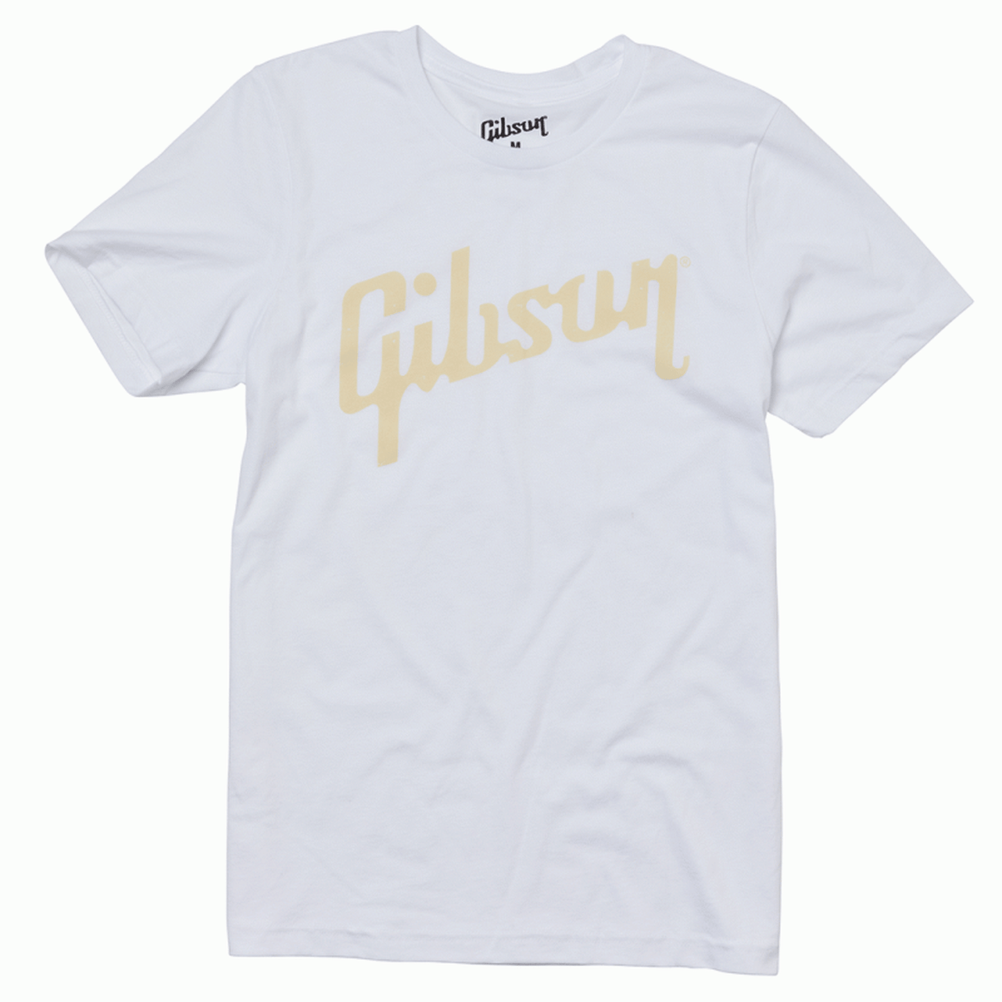 Gibson T-Shirt - Distressed Logo (White) Xl - Joondalup Music Centre