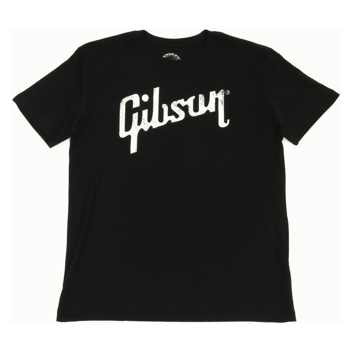 Gibson Distressed Logo Tee (Black) Small - Joondalup Music Centre
