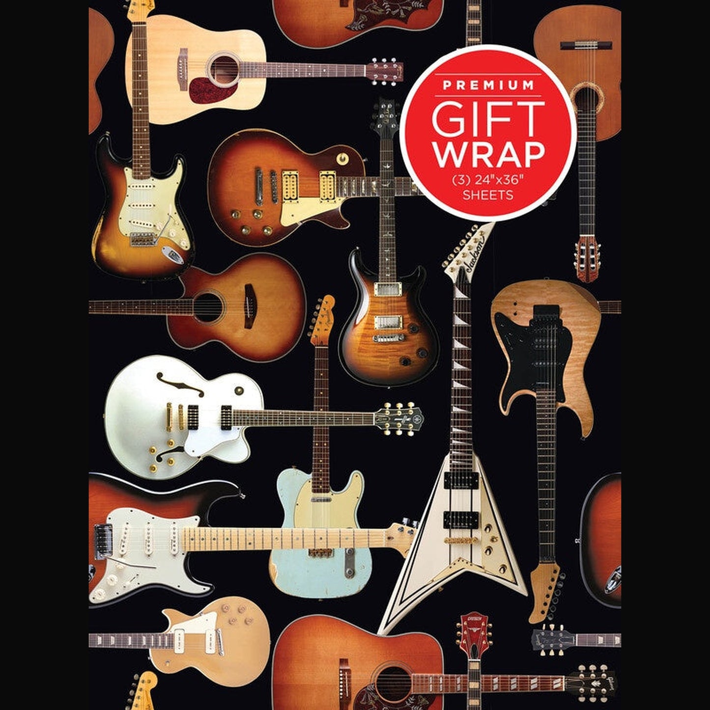 GIFT WRAPPING PAPER GUITAR COLLAGE THEME - Joondalup Music Centre