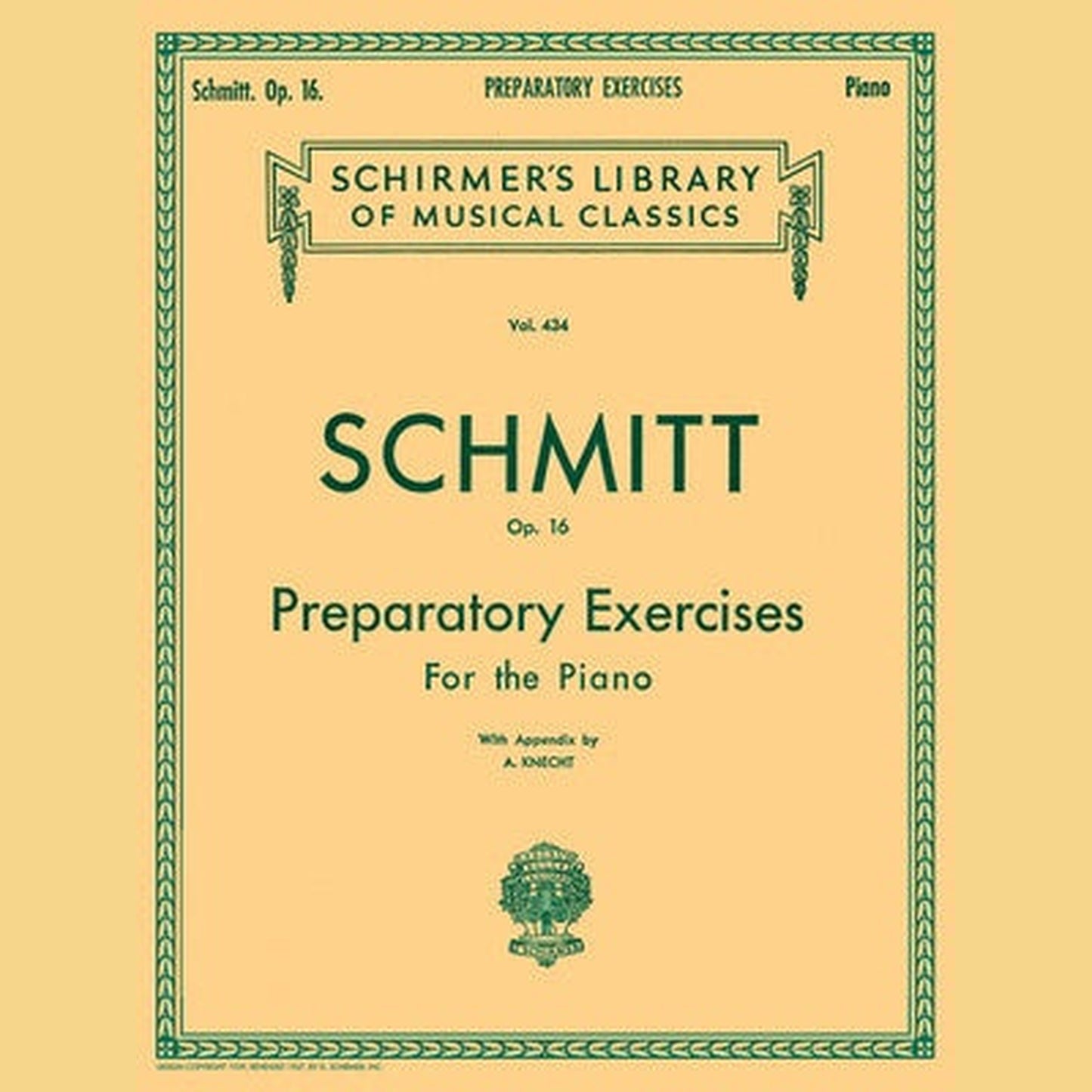 Schmitt - Preparatory Exercises Op. 16 - Joondalup Music Centre