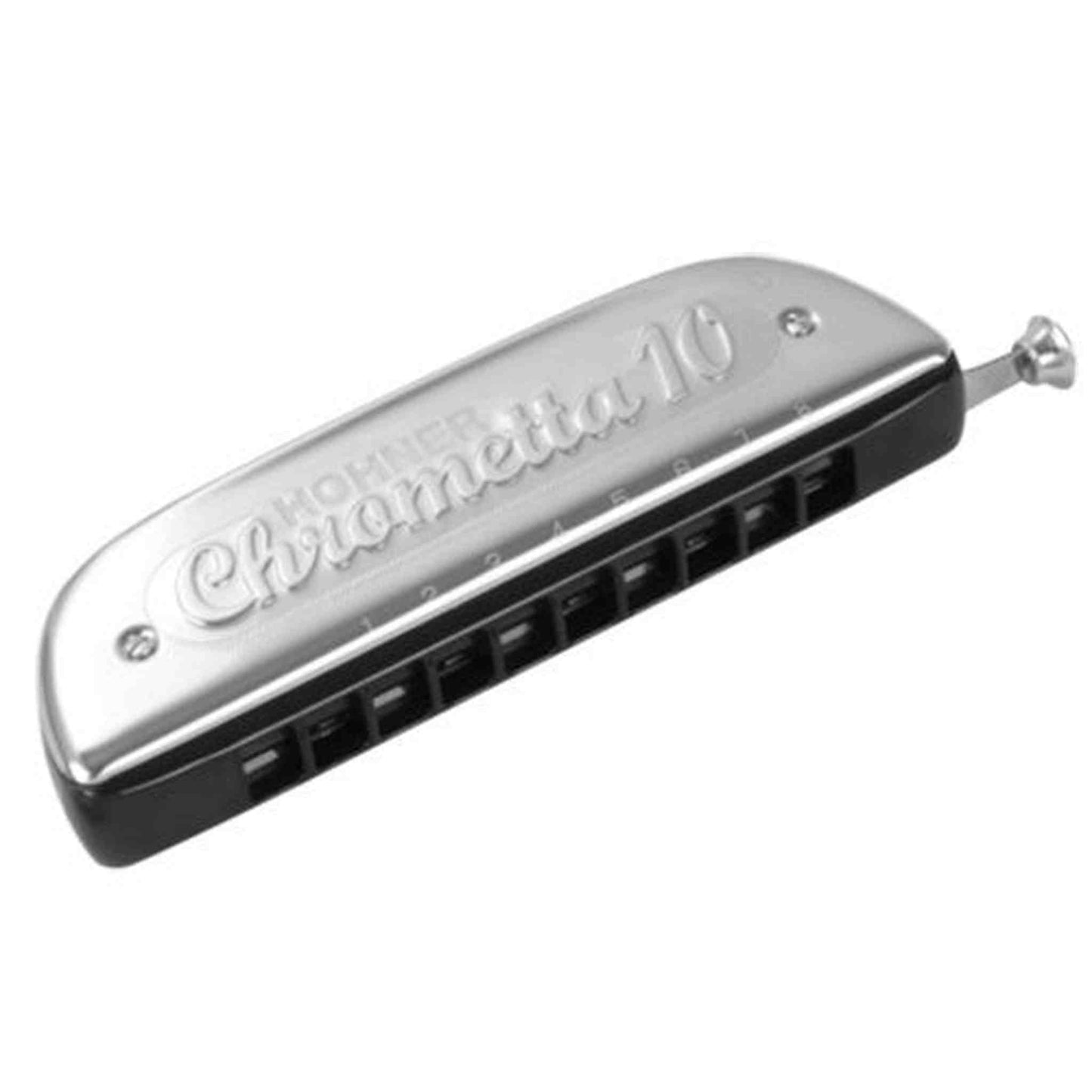 Hohner Chrometta 10 Hole Chromatic Harmonica - C Major Diatonic - Joondalup Music Centre