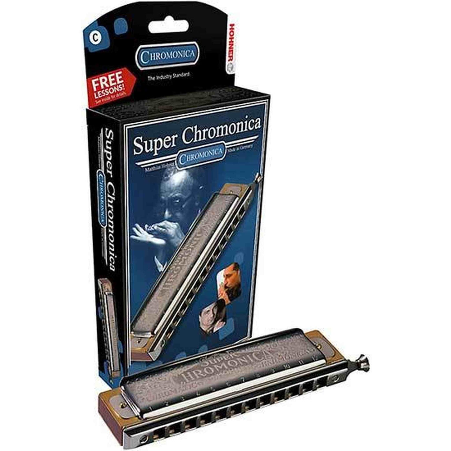 Hohner Super Chromonica 12 Hole Chromatic Harmonica - C Major Diatonic - Joondalup Music Centre