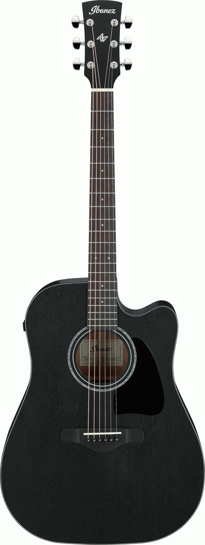 Ibanez AW1040CE Open Pore All Solid Acoustic Guitar - Weathered Black - Joondalup Music Centre