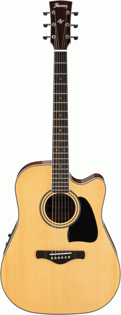 IBANEZ AW70ECE NT ARTWOOD DREADNAUGHT ACOUSTIC/ ELECTRIC GUITAR - NATURAL - Joondalup Music Centre