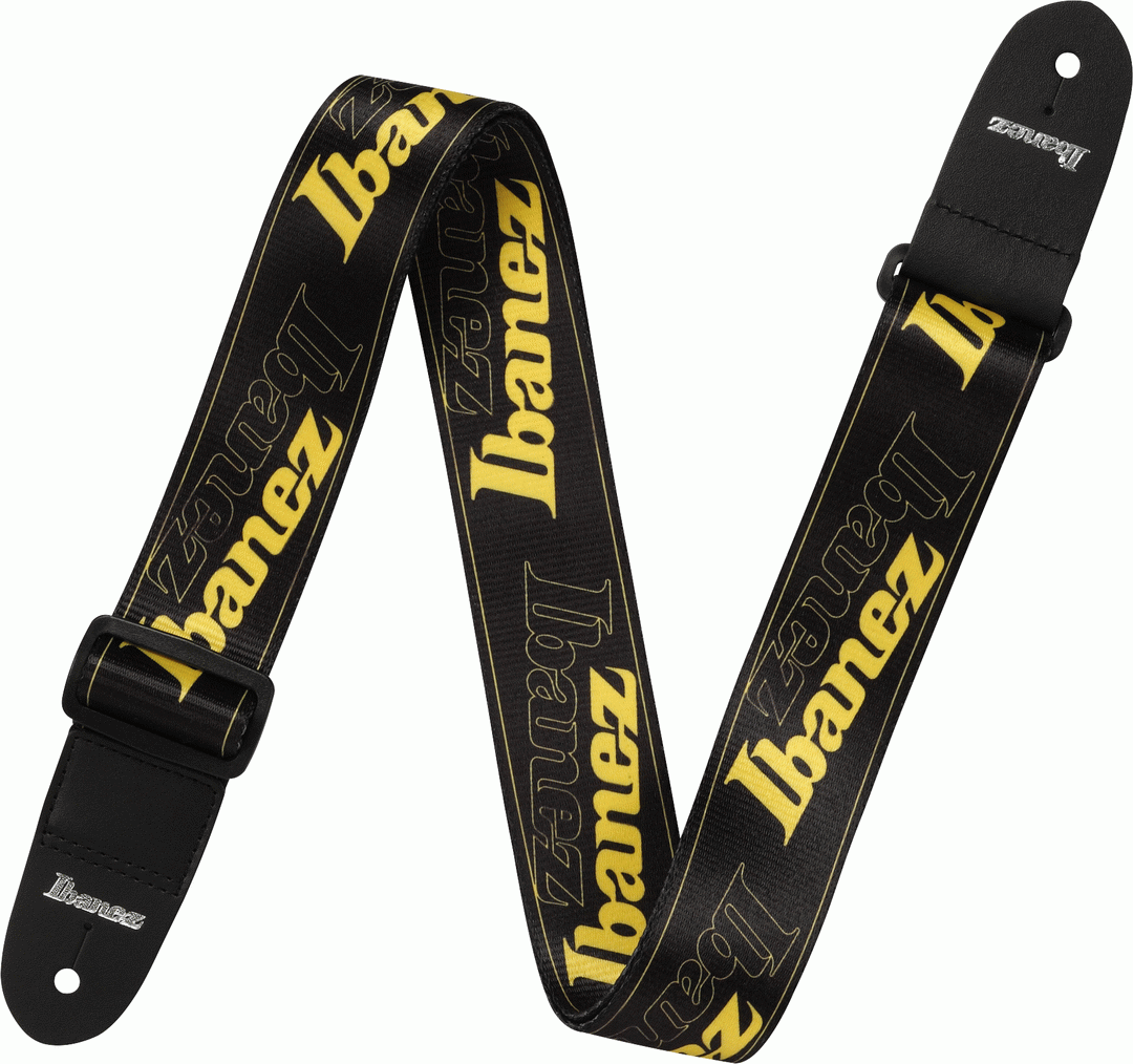 Ibanez GSD50 Guitar Strap - Yellow - Joondalup Music Centre