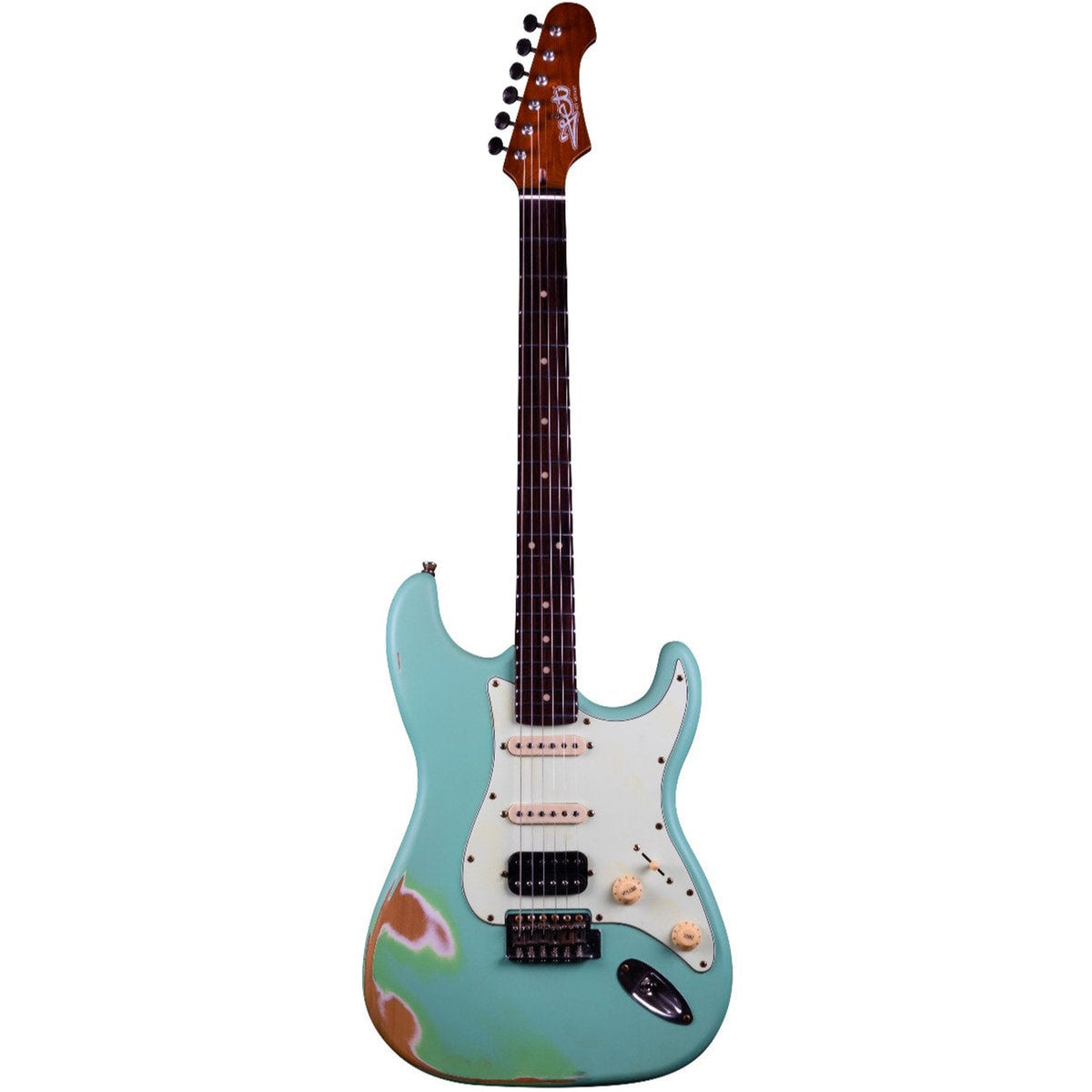 JET JS-400 HSS STRAT STYLE ELECTRIC GUITAR - RELIC SEAFOAM GREEN - Joondalup Music Centre