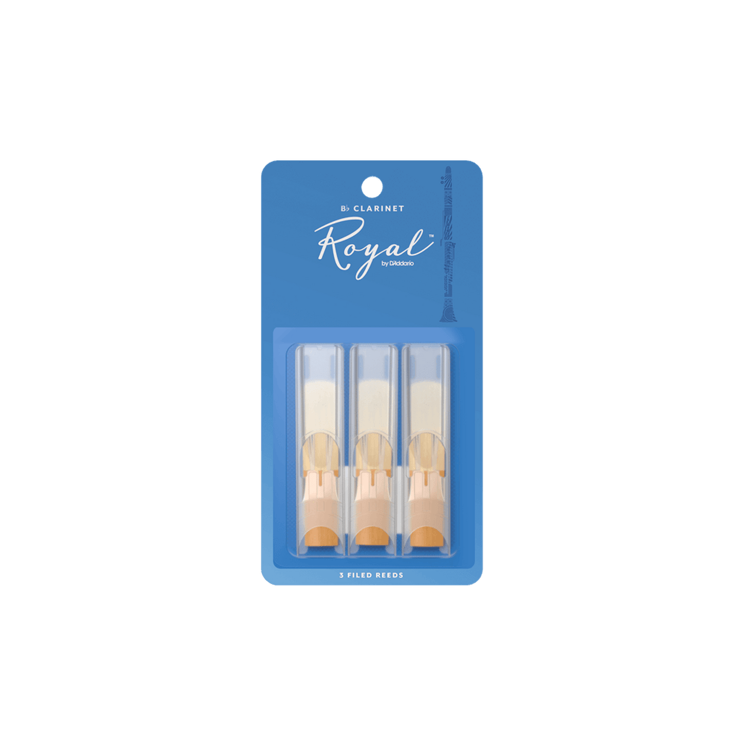 DAddario Royal Reeds - Clarinet Strength 3 - 3 Pack - Joondalup Music Centre