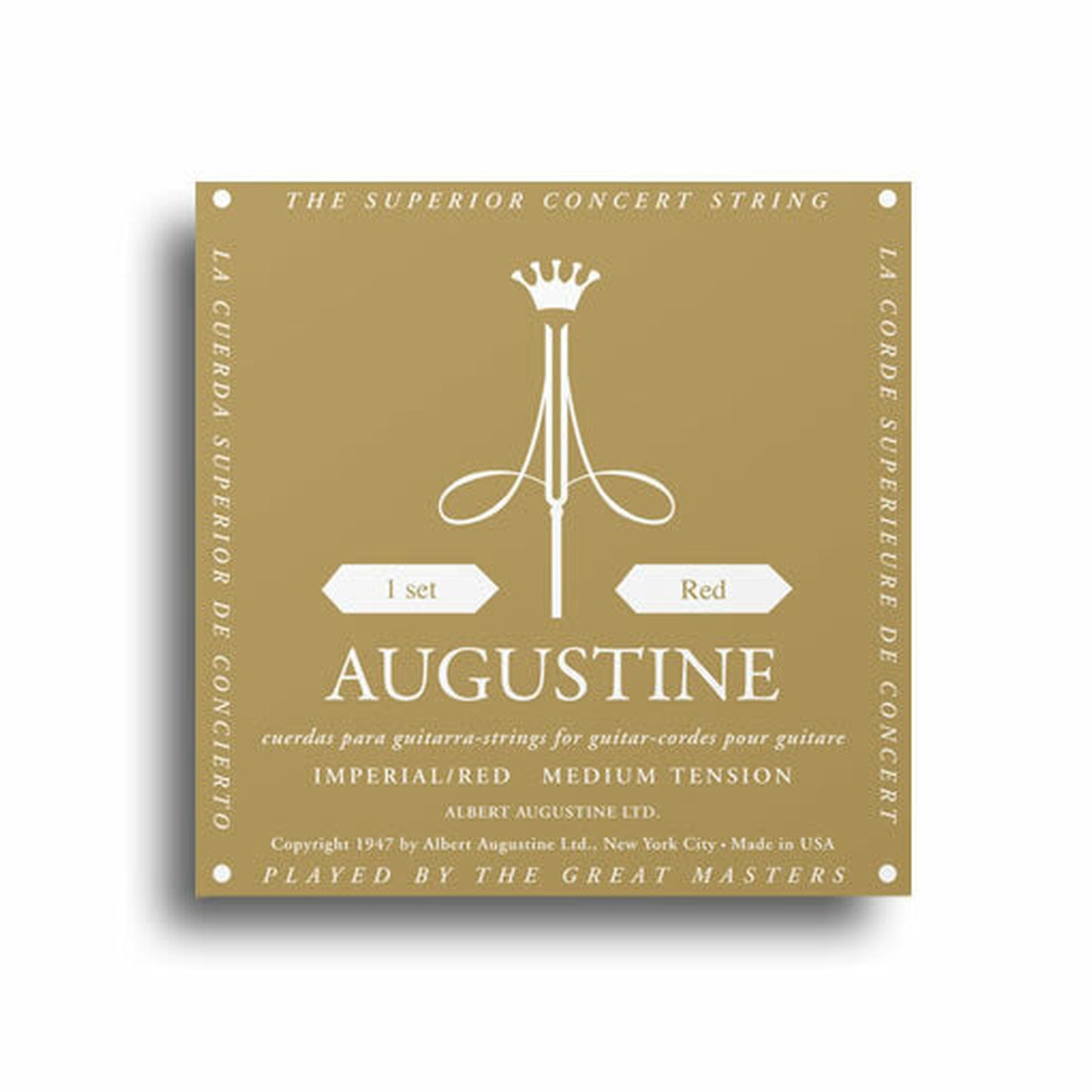 Augustine Classical Strings - Imperial Red - High Tension Treble/Med Tension Bass - Joondalup Music Centre