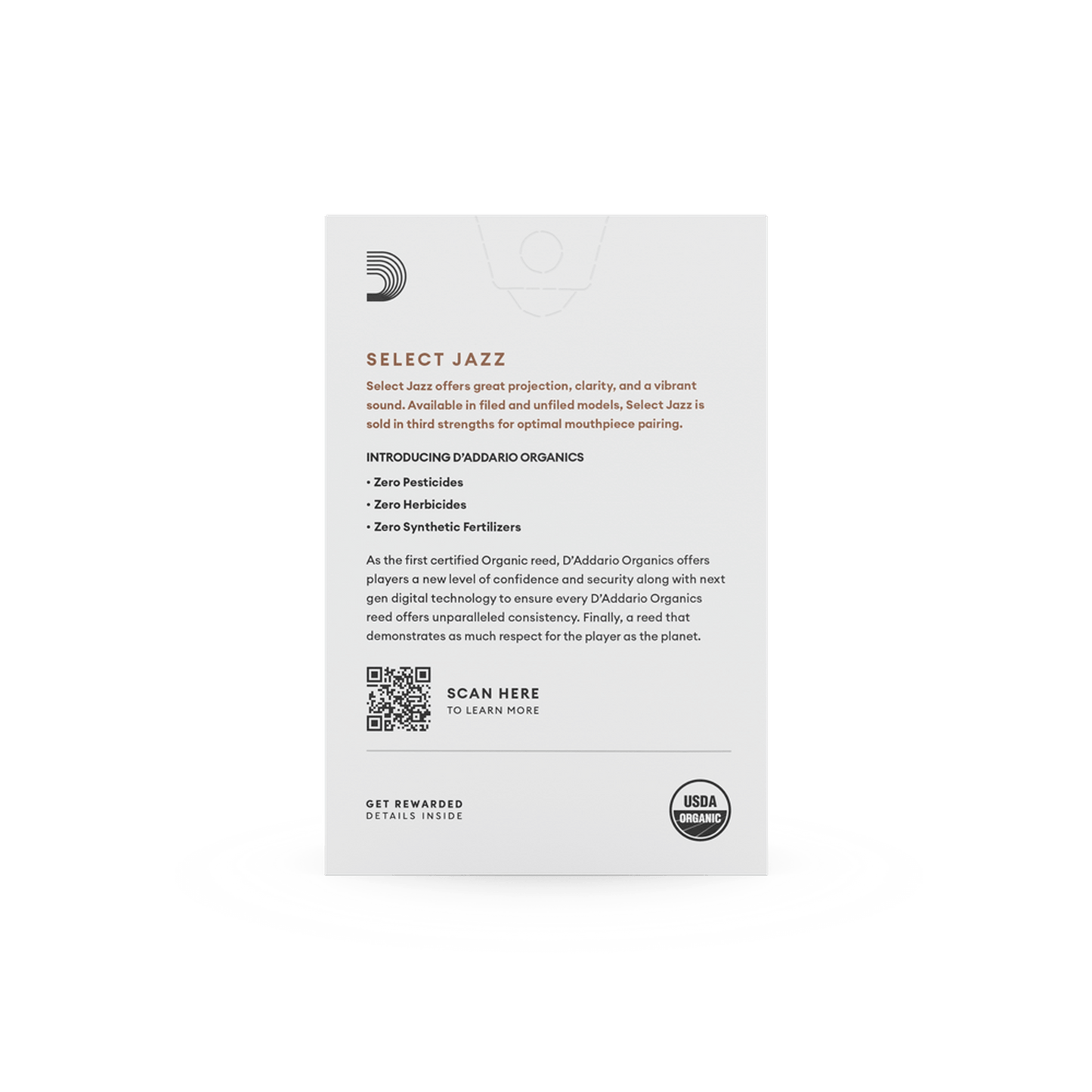 DADDARIO SELECT UNFILED REEDS - ALTO SAXOPHONE STRENGTH 3 - Joondalup Music Centre