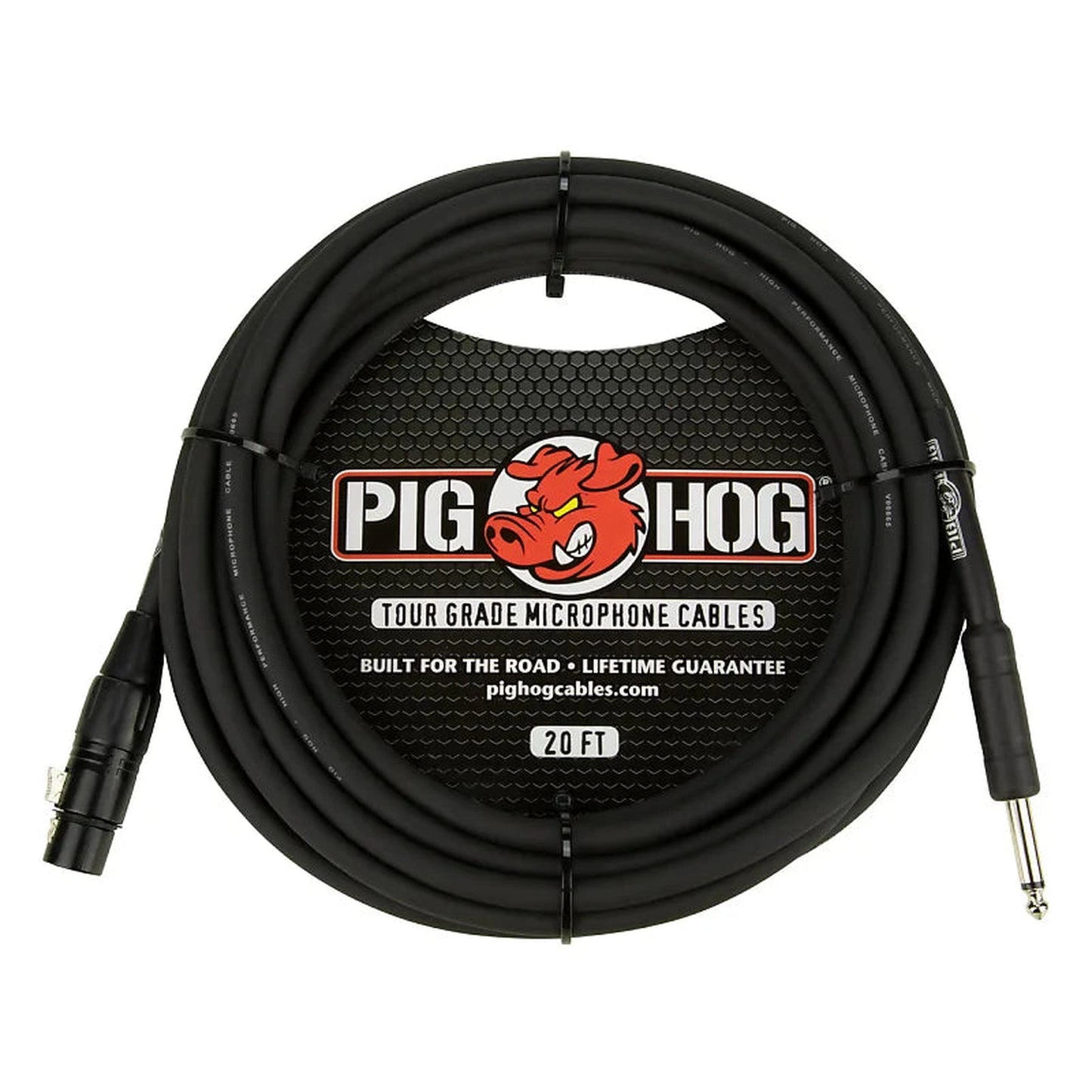 Pig Hog PHM20Z XLR/Jack Microphone Cable - 20ft - Joondalup Music Centre