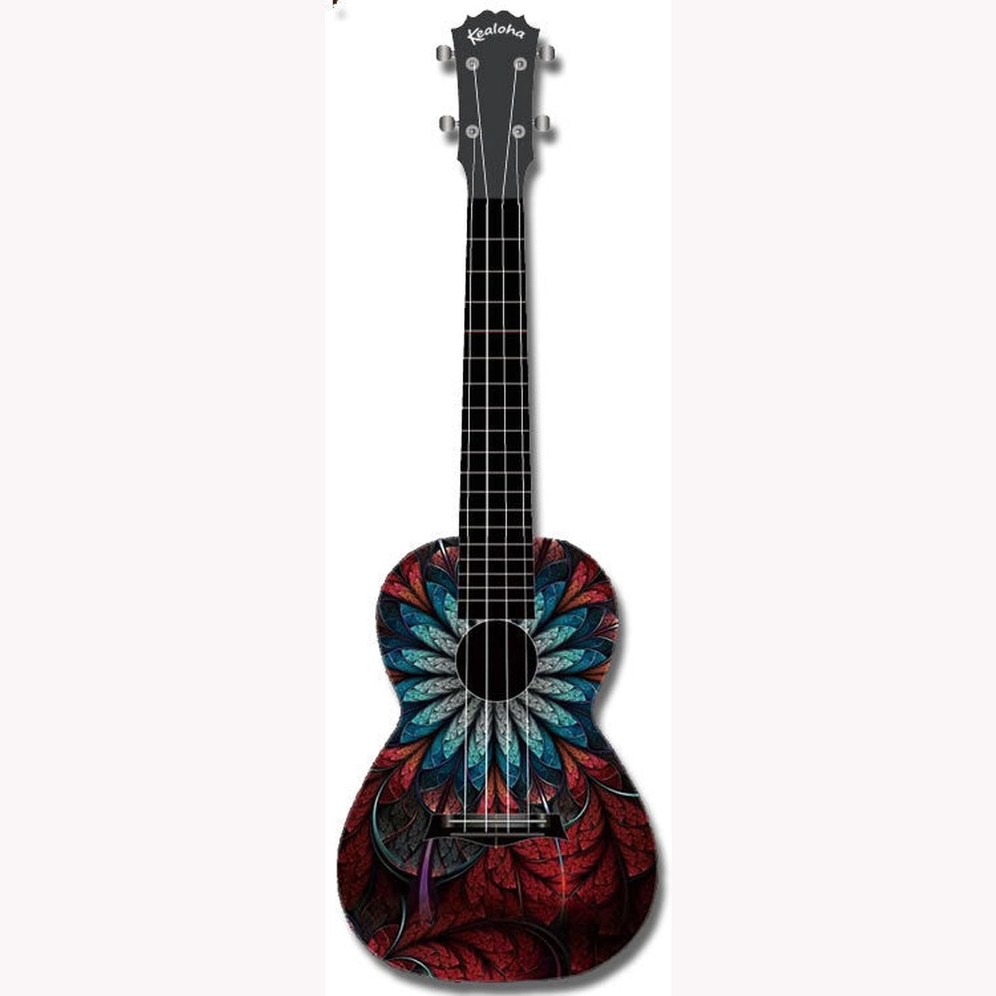 Kealoha Dragons Design Concert Ukulele With Black ABS Resin Body - Joondalup Music Centre