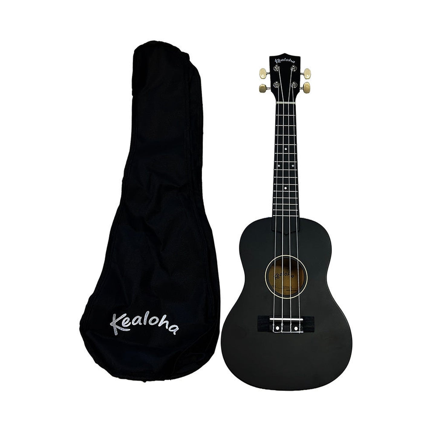 Kealoha KUK23 Concert Ukulele w/Bag - Black - Joondalup Music Centre