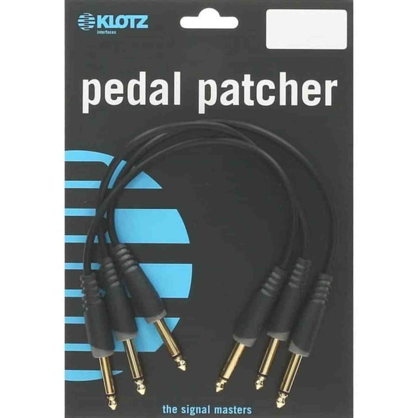 KLOTZ 15CM STRAIGHT PATCH CABLE - 3 PACK - Joondalup Music Centre