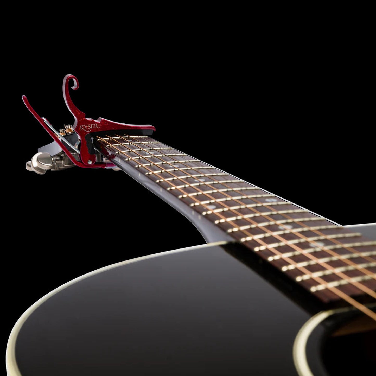 Kyser Quick Change Acoustic Capo - Ruby Red - Joondalup Music Centre